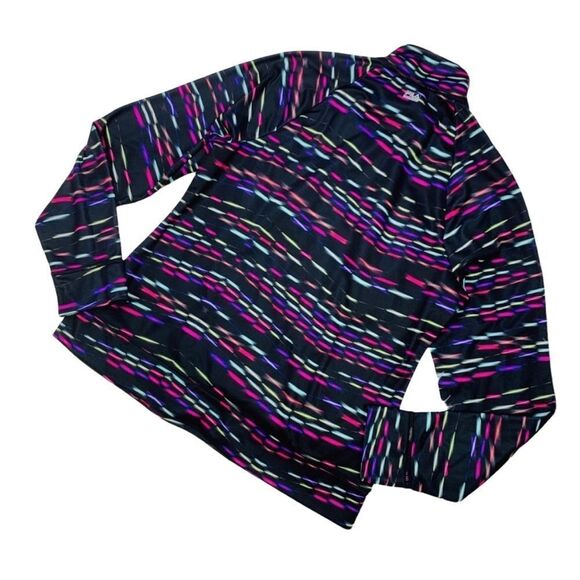 Fila Sport Black Multicolored Half Zip Pullover - Medium - Picture 7 of 10